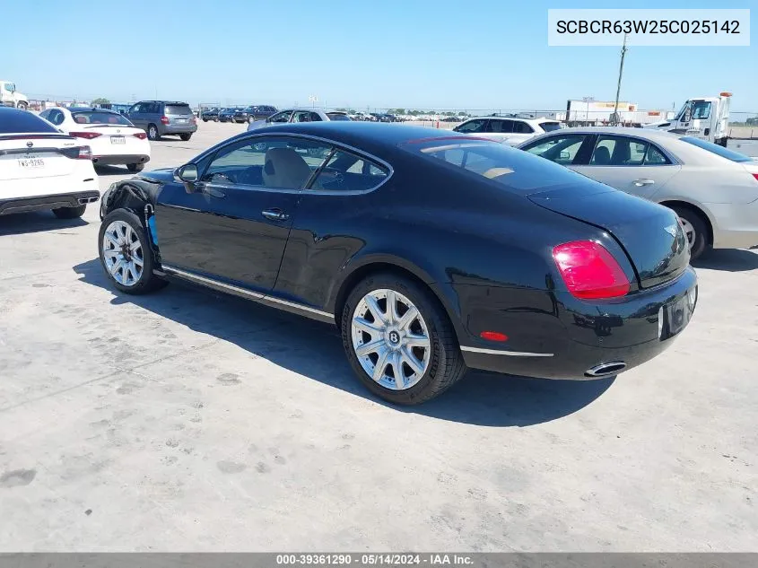 SCBCR63W25C025142 2005 Bentley Continental Gt