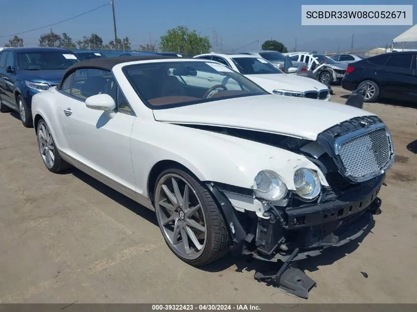 SCBDR33W08C052671 2008 Bentley Continental Gtc