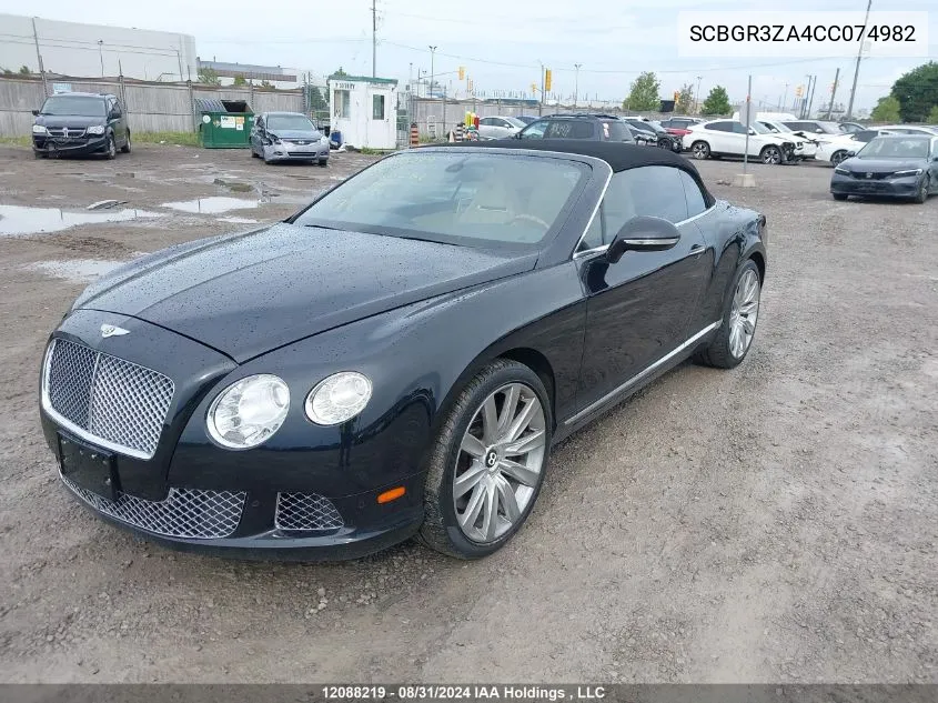 SCBGR3ZA4CC074982 2012 Bentley Continental Gtc