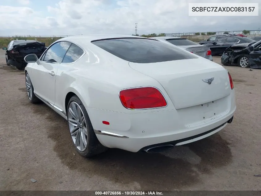 SCBFC7ZAXDC083157 2013 Bentley Continental Gt Speed