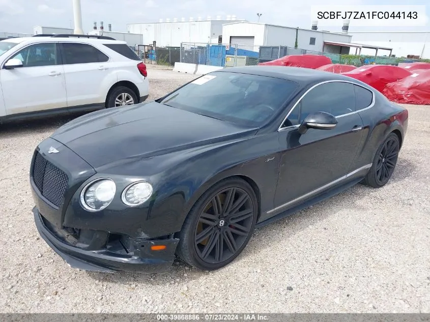 SCBFJ7ZA1FC044143 2015 Bentley Continental Gt Speed