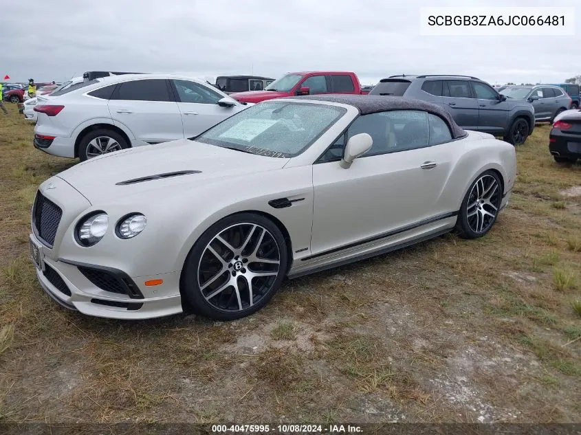 SCBGB3ZA6JC066481 2018 Bentley Continental Gt Supersports