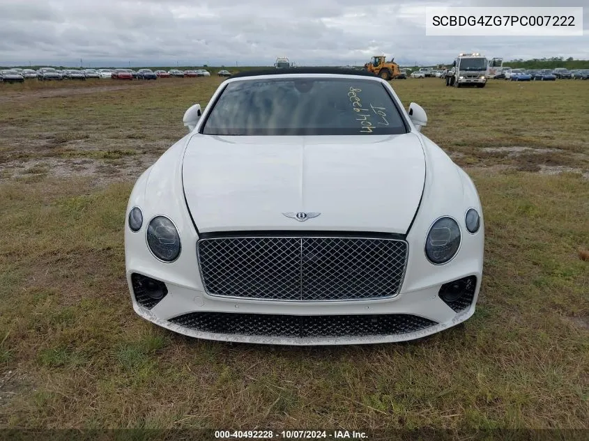 2023 Bentley Continental Gt Azure/Mulliner V8/S VIN: SCBDG4ZG7PC007222 Lot: 40492228