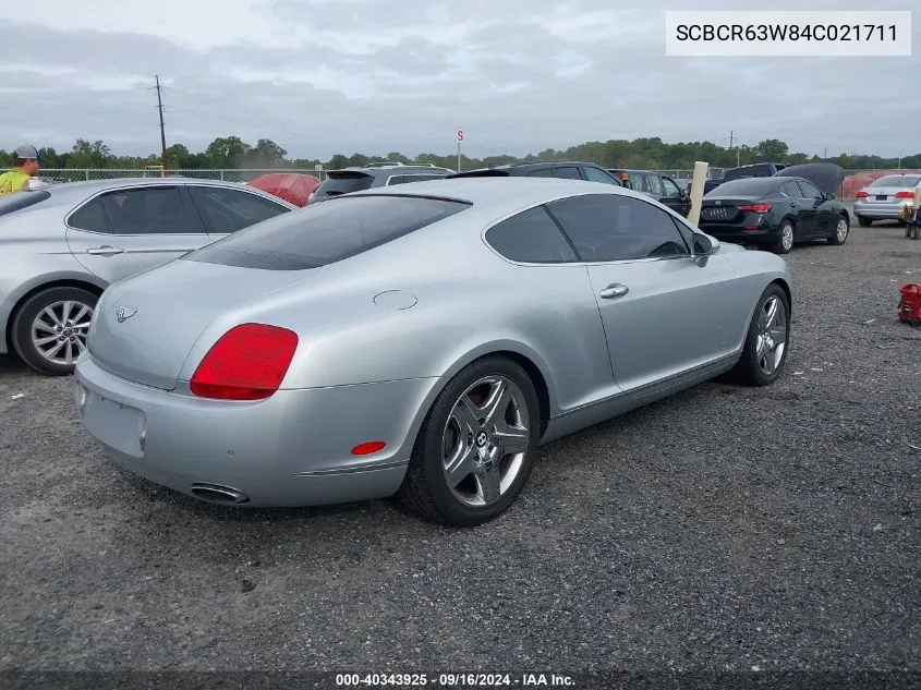 SCBCR63W84C021711 2004 Bentley Continental Gt