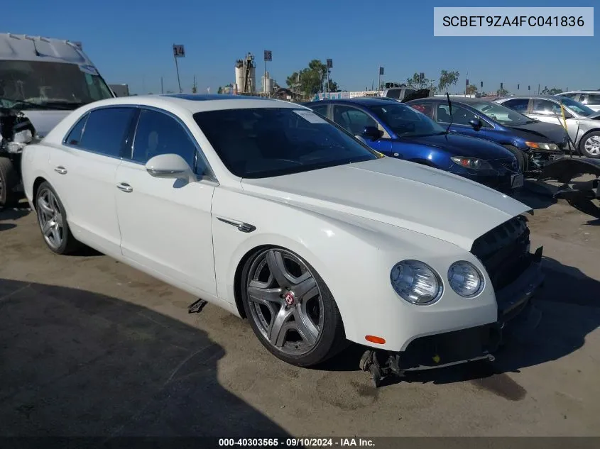 2015 Bentley Flying Spur VIN: SCBET9ZA4FC041836 Lot: 40303565