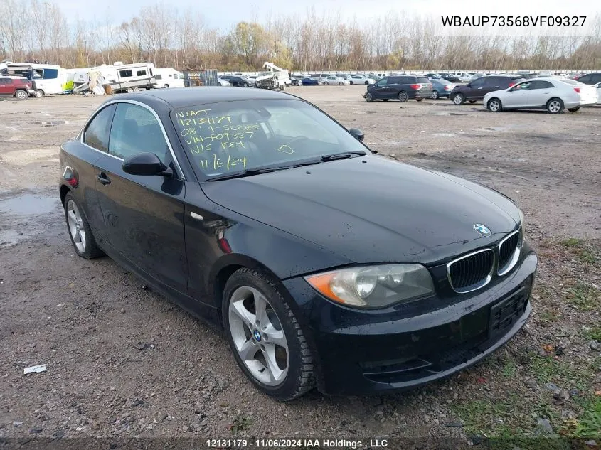 2008 BMW 1 Series VIN: WBAUP73568VF09327 Lot: 12131179