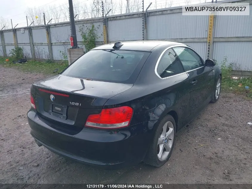 2008 BMW 1 Series VIN: WBAUP73568VF09327 Lot: 12131179