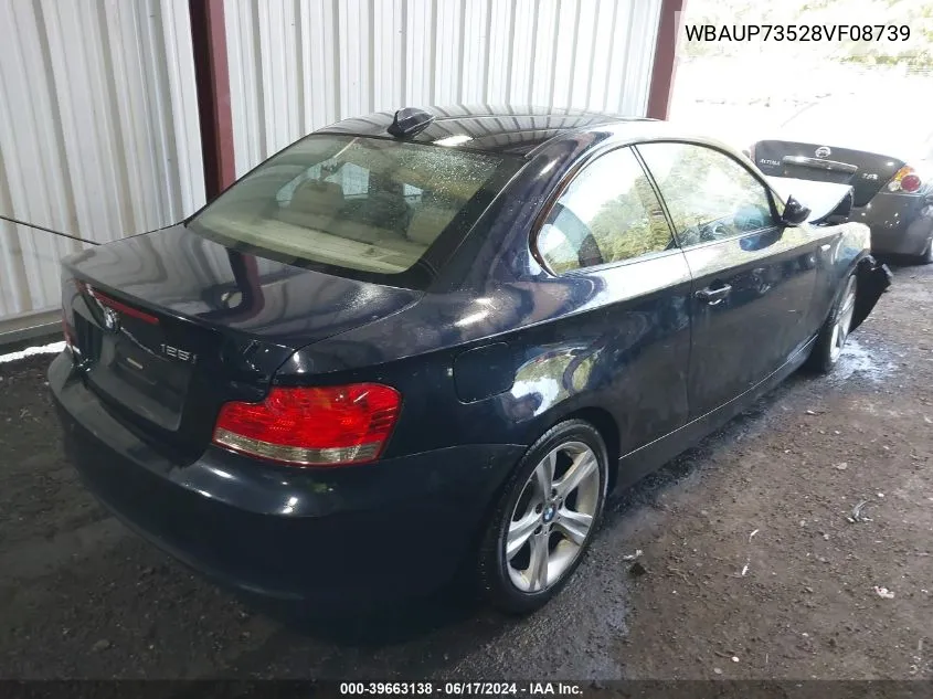 WBAUP73528VF08739 2008 BMW 128I