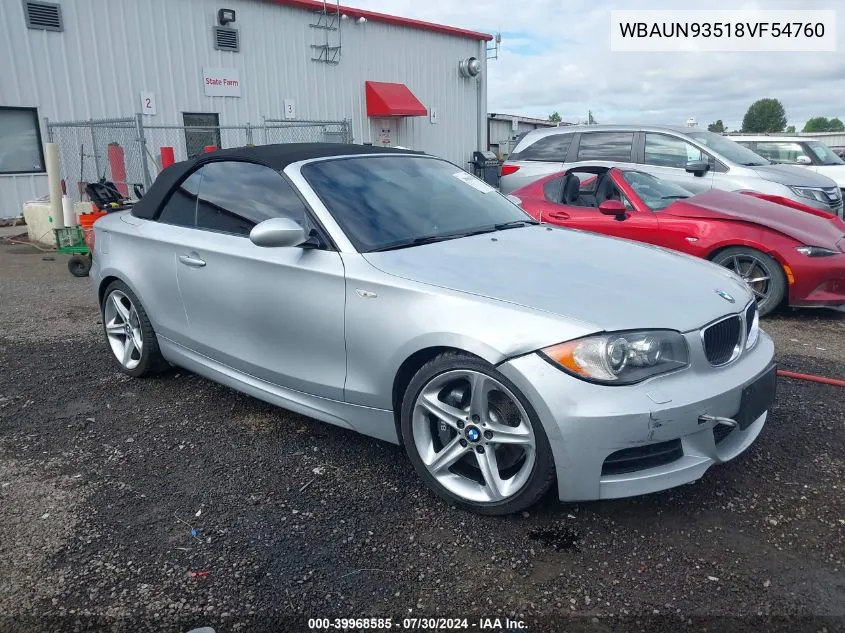 WBAUN93518VF54760 2008 BMW 135I