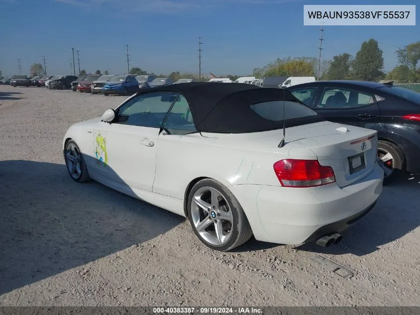 WBAUN93538VF55537 2008 BMW 135I