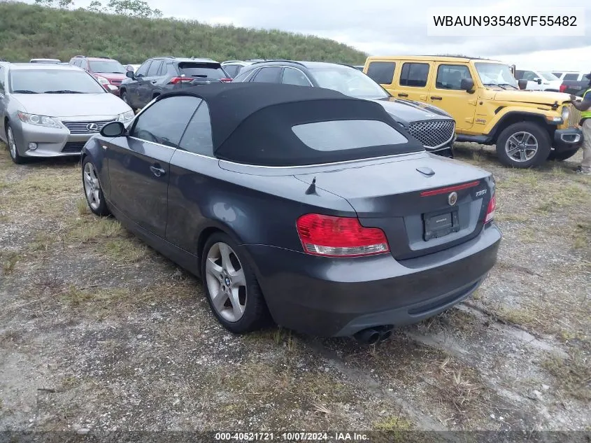 WBAUN93548VF55482 2008 BMW 135I