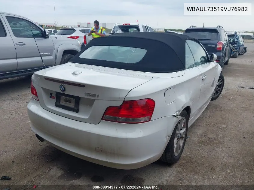 WBAUL73519VJ76982 2009 BMW 128I