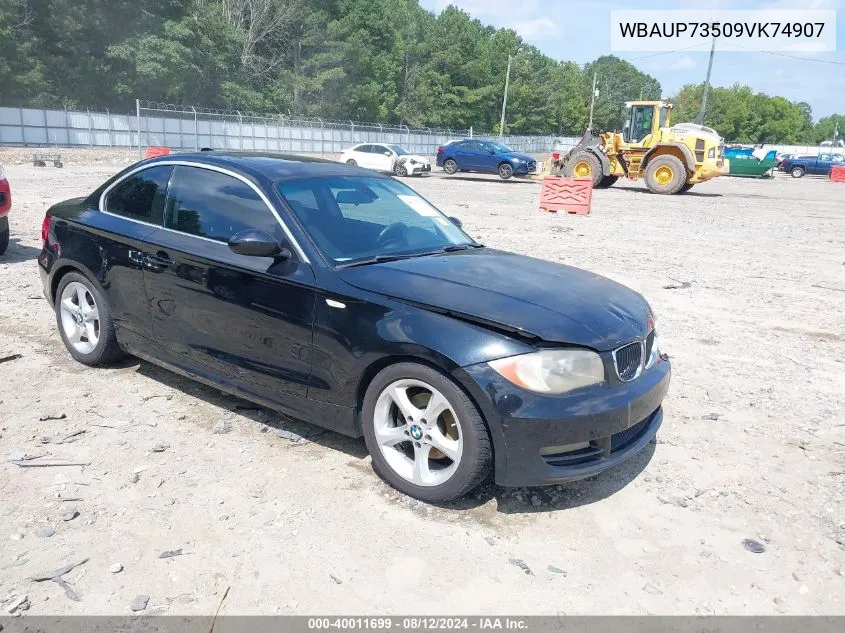 2009 BMW 128I VIN: WBAUP73509VK74907 Lot: 40011699