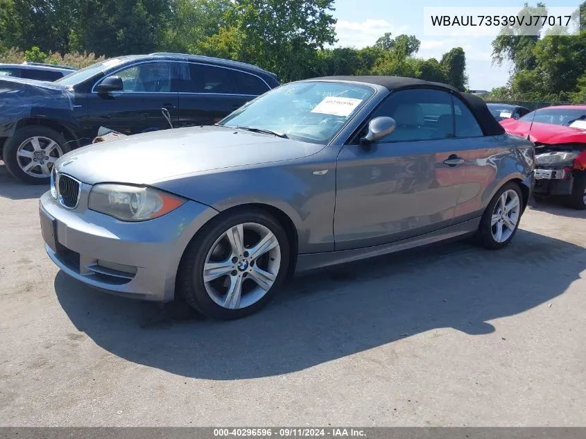 2009 BMW 128I VIN: WBAUL73539VJ77017 Lot: 40296596