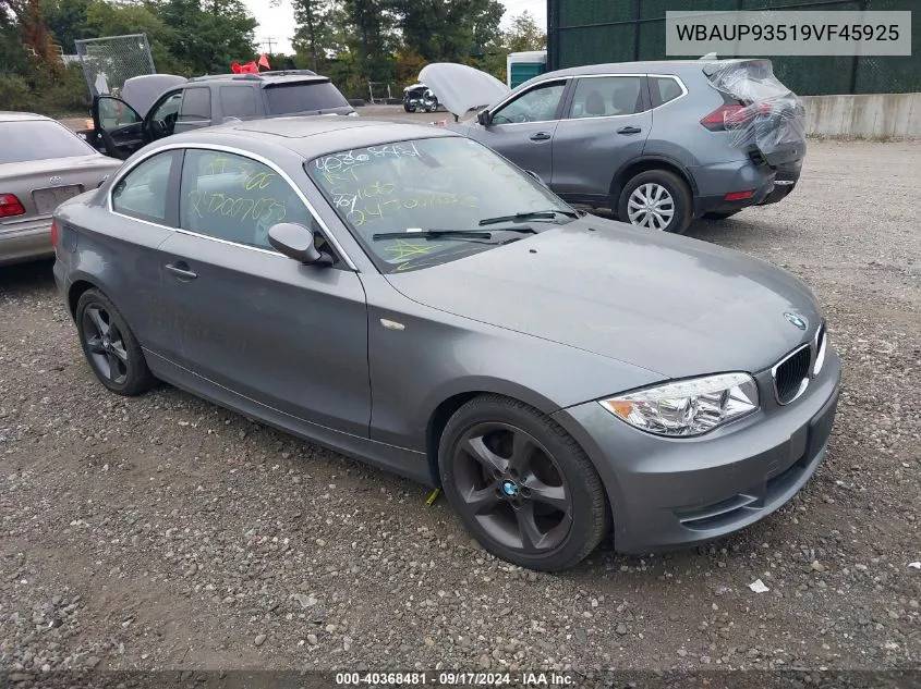 2009 BMW 128I VIN: WBAUP93519VF45925 Lot: 40368481