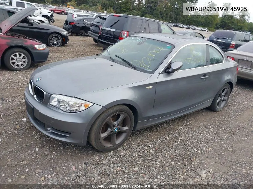 WBAUP93519VF45925 2009 BMW 128I