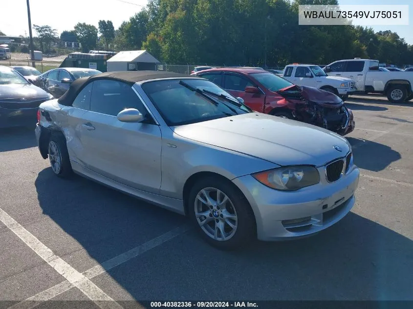 2009 BMW 128I VIN: WBAUL73549VJ75051 Lot: 40382336