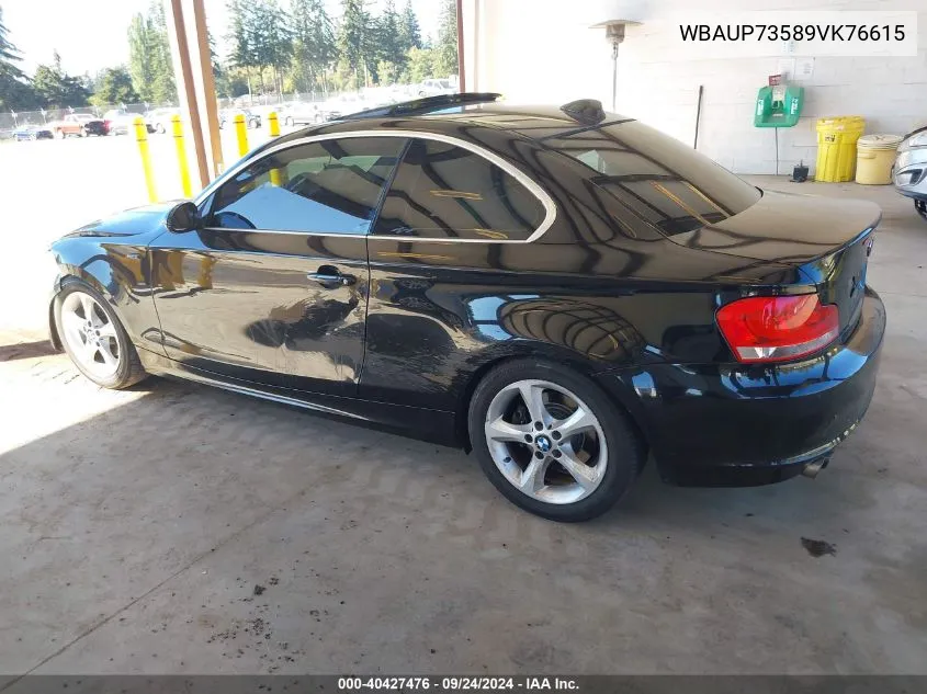 WBAUP73589VK76615 2009 BMW 128I