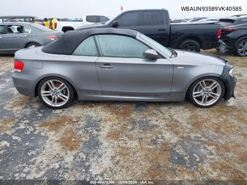 WBAUN93589VK40585 2009 BMW 135 I