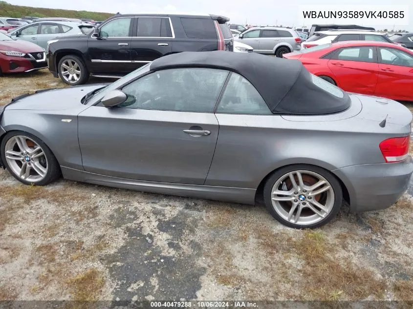 WBAUN93589VK40585 2009 BMW 135 I