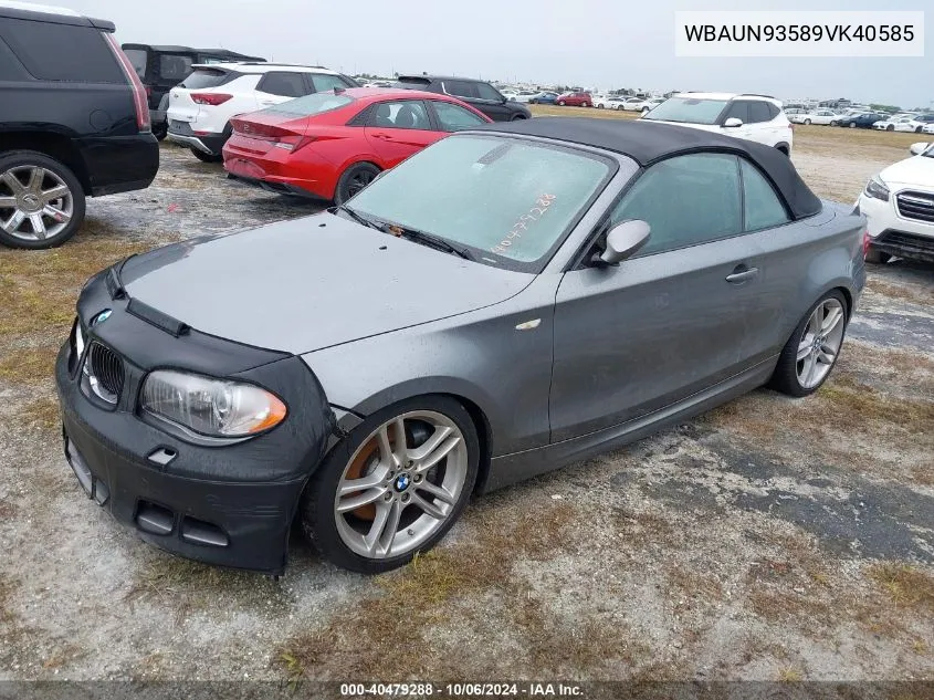 WBAUN93589VK40585 2009 BMW 135 I