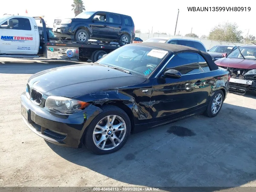 2009 BMW 128I I VIN: WBAUN13599VH80919 Lot: 40484113