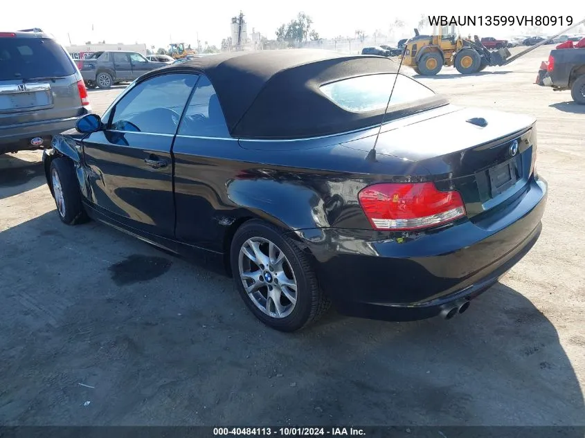 2009 BMW 128I I VIN: WBAUN13599VH80919 Lot: 40484113