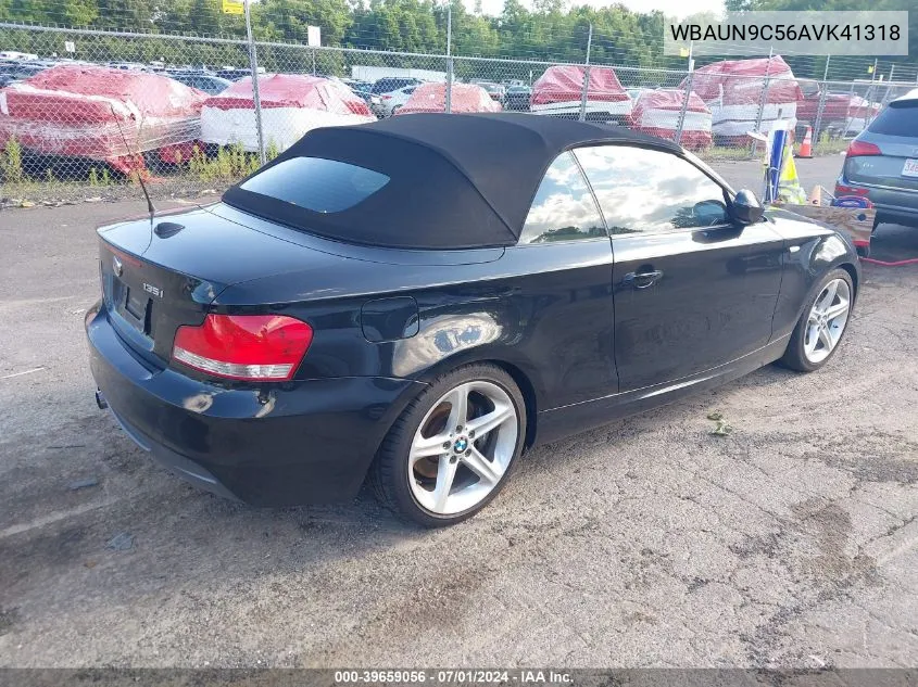 WBAUN9C56AVK41318 2010 BMW 135I