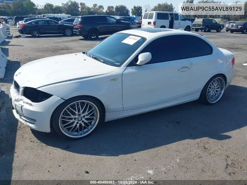 WBAUP9C55AVL89129 2010 BMW 128I