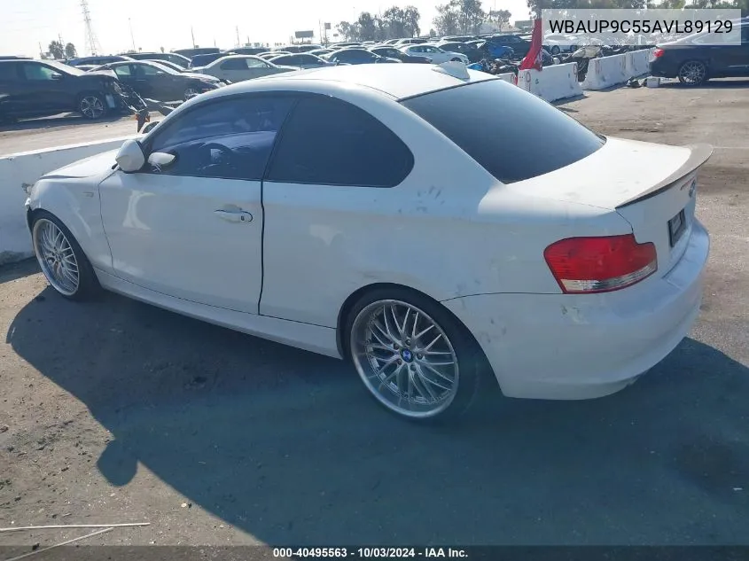 2010 BMW 128I VIN: WBAUP9C55AVL89129 Lot: 40495563