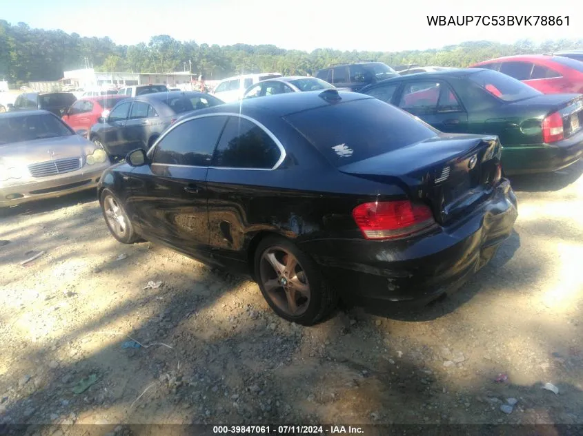 WBAUP7C53BVK78861 2011 BMW 128I