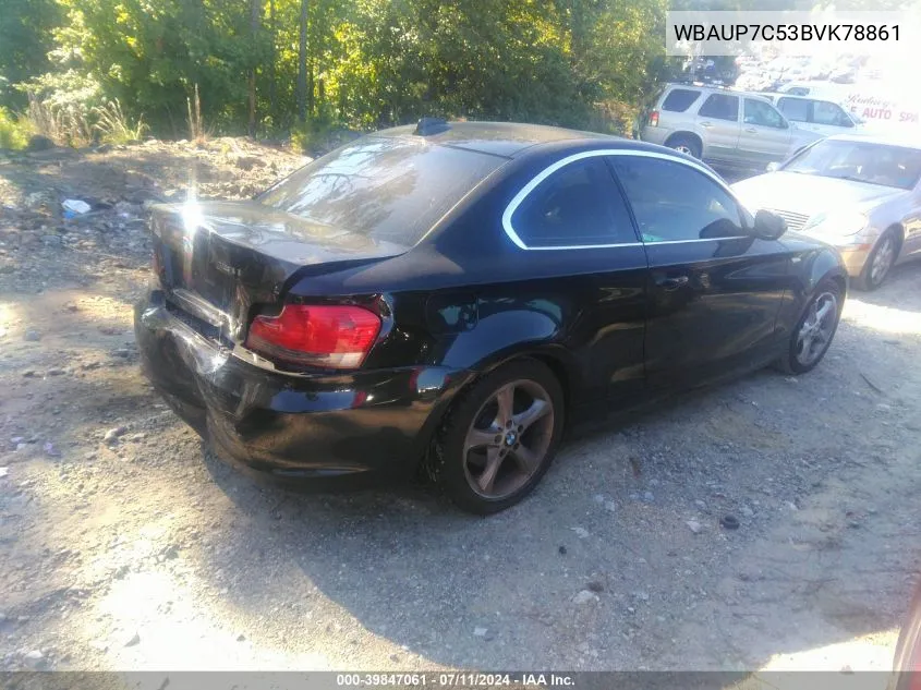 WBAUP7C53BVK78861 2011 BMW 128I