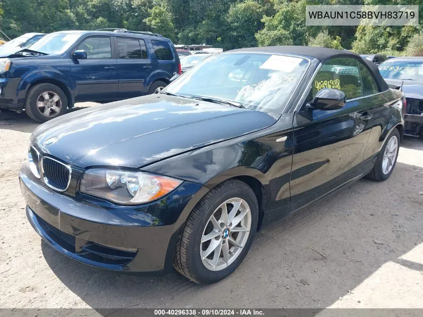 2011 BMW 128 I VIN: WBAUN1C58BVH83719 Lot: 40296338