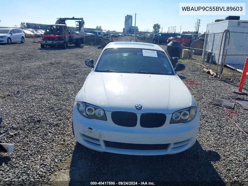 WBAUP9C55BVL89603 2011 BMW 128I