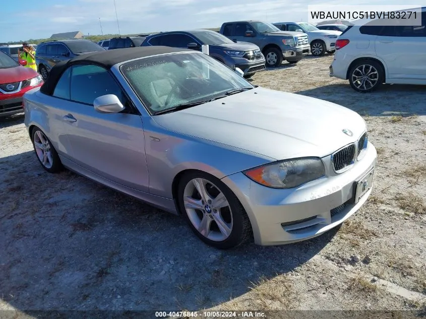 2011 BMW 128I VIN: WBAUN1C51BVH83271 Lot: 40476845