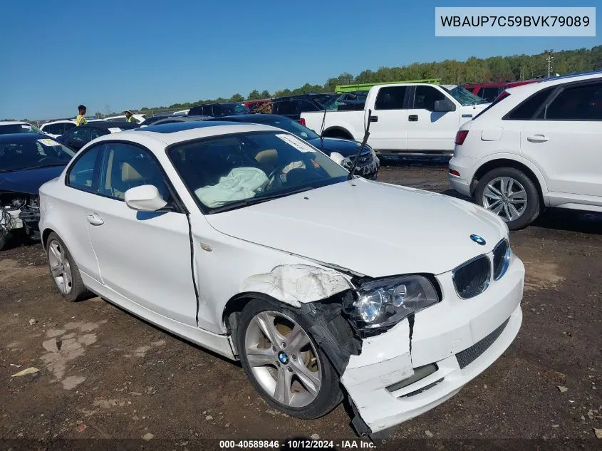 WBAUP7C59BVK79089 2011 BMW 128I I