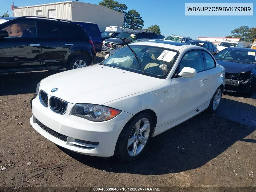 WBAUP7C59BVK79089 2011 BMW 128I I