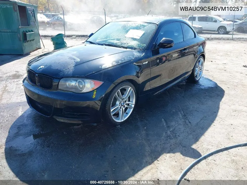 WBAUC9C54BVM10257 2011 BMW 135I