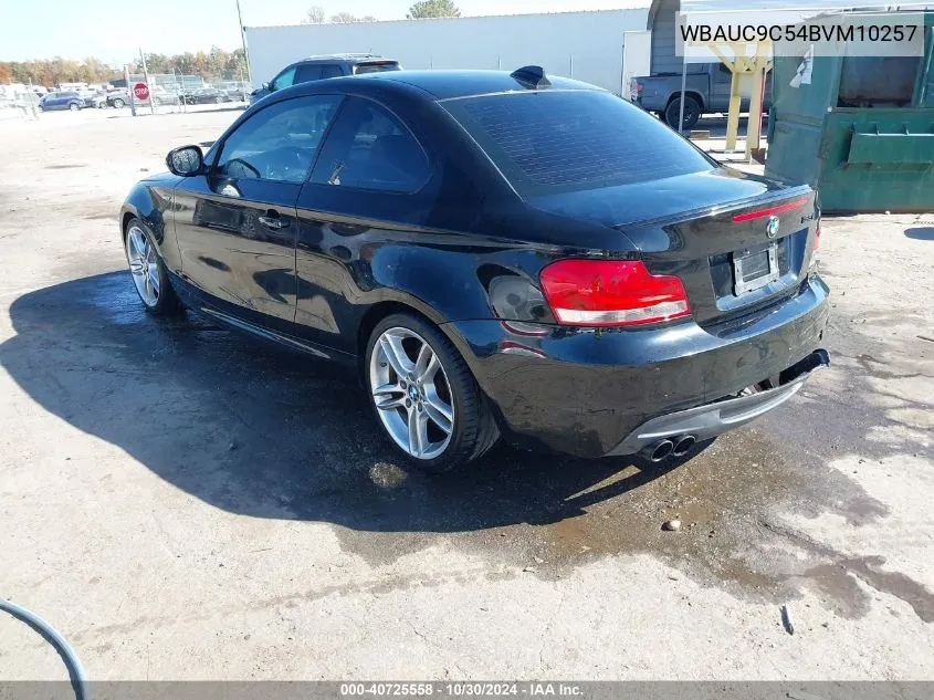 WBAUC9C54BVM10257 2011 BMW 135I