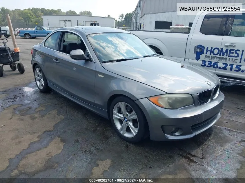 2012 BMW 128I VIN: WBAUP7C55CVP23554 Lot: 40202701