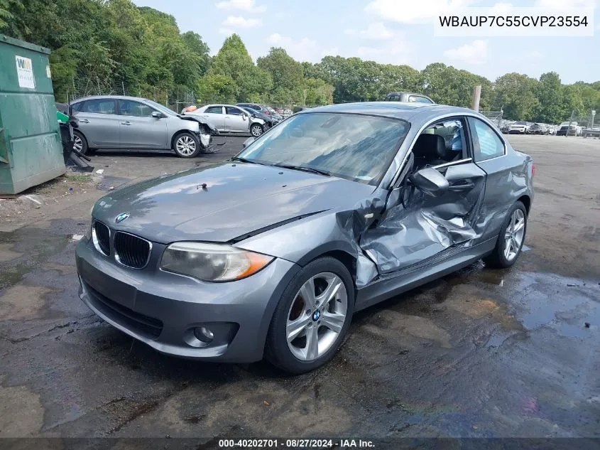 2012 BMW 128I VIN: WBAUP7C55CVP23554 Lot: 40202701