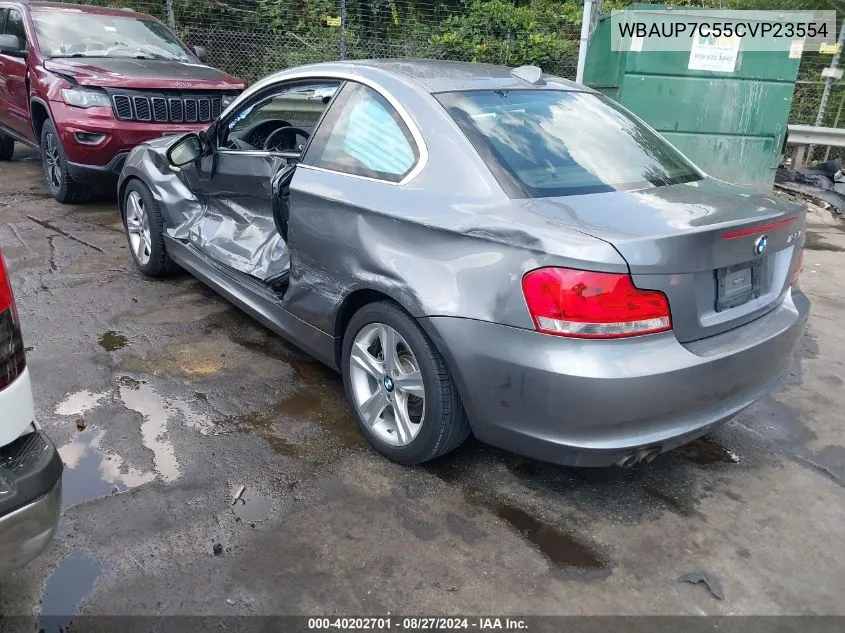 2012 BMW 128I VIN: WBAUP7C55CVP23554 Lot: 40202701