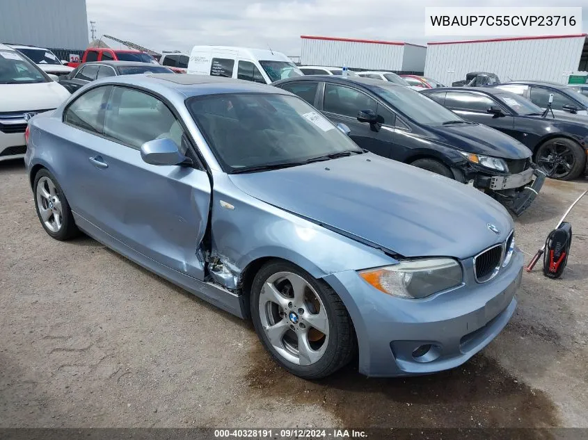 2012 BMW 128I I VIN: WBAUP7C55CVP23716 Lot: 40328191