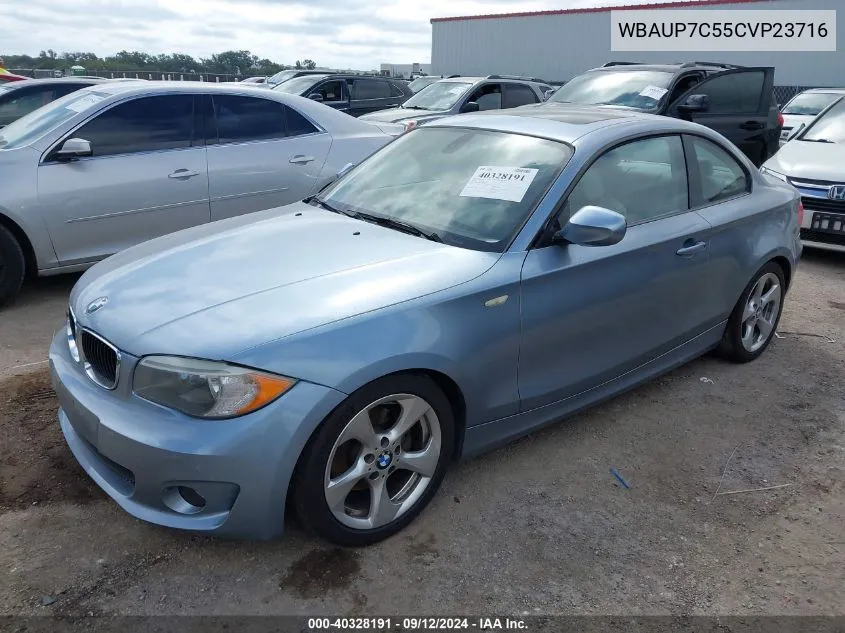 WBAUP7C55CVP23716 2012 BMW 128I I