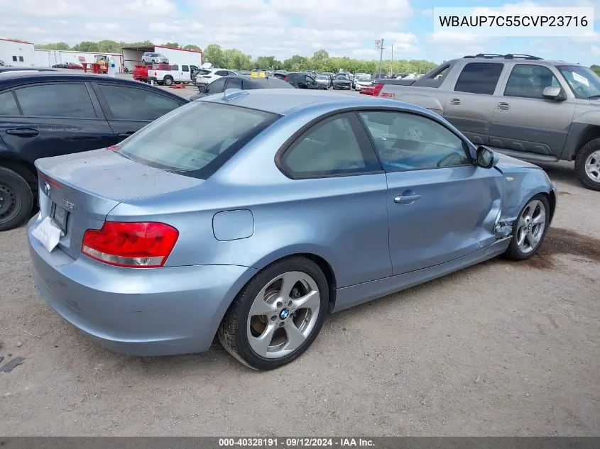 2012 BMW 128I I VIN: WBAUP7C55CVP23716 Lot: 40328191