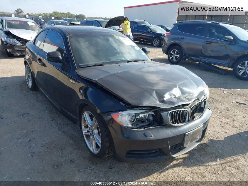 2012 BMW 135I VIN: WBAUC9C52CVM12168 Lot: 40336612