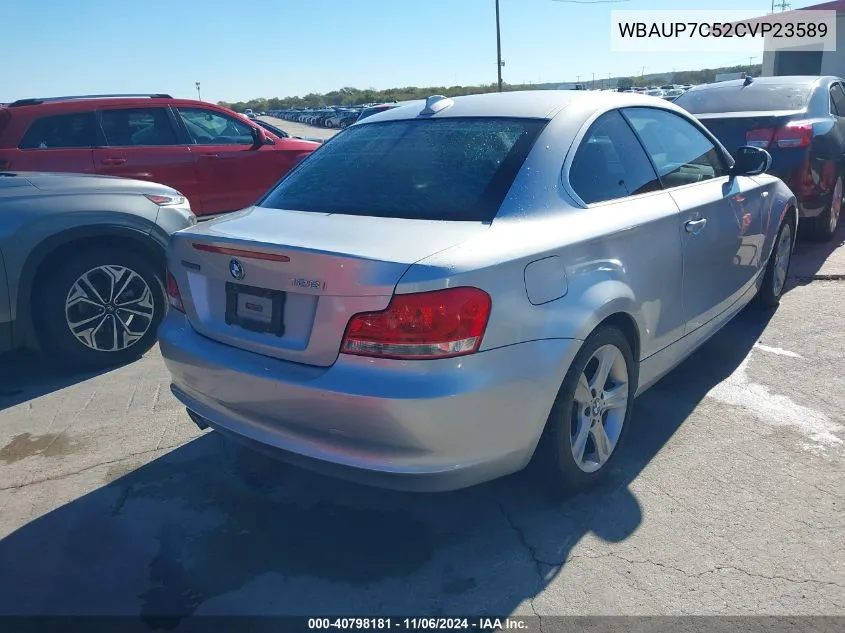 2012 BMW 128I VIN: WBAUP7C52CVP23589 Lot: 40798181