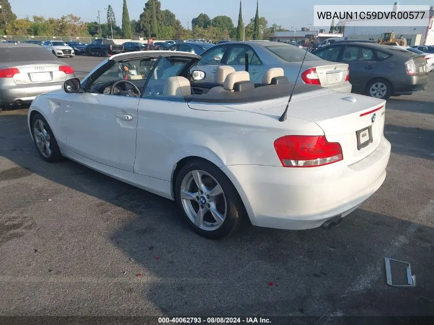 2013 BMW 128I VIN: WBAUN1C59DVR00577 Lot: 40062793