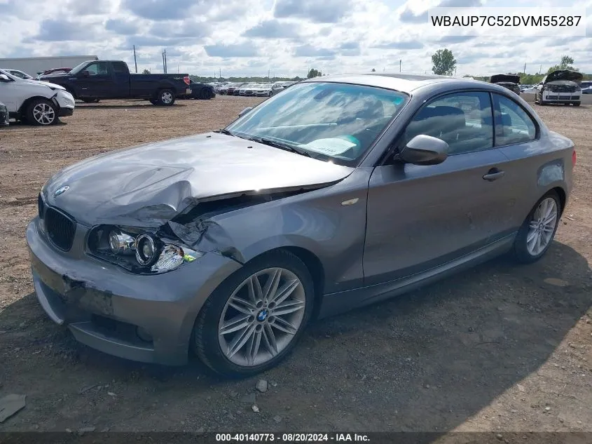 2013 BMW 128I I VIN: WBAUP7C52DVM55287 Lot: 40140773