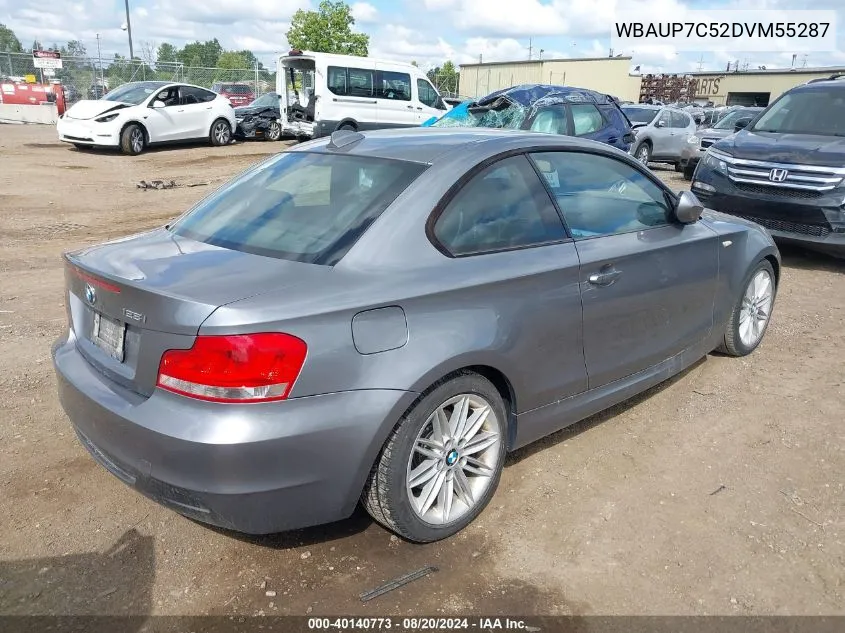 2013 BMW 128I I VIN: WBAUP7C52DVM55287 Lot: 40140773